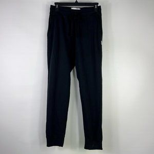Reigning Champ Mens Jogger Pants Black Drawstring Waist Pockets Pima Cotton S
